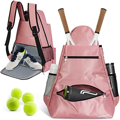 Гармај Екстра голема тениска торба со тенис со чевли водоотпорен за водоотпорни за мажи и жени да држат тениски рекет, лопатки од пилебол, ракети