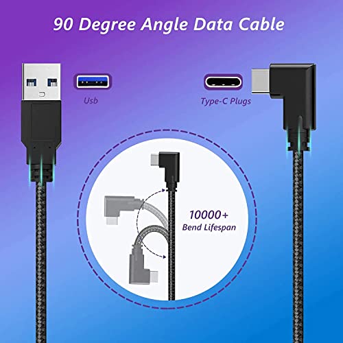 Sarood 16ft кабел за врска за Oculus Quest 2, USB 3.0 до типот C врска кабел за пренесување на податоци со голема брзина 3A Брз кабел за полнење