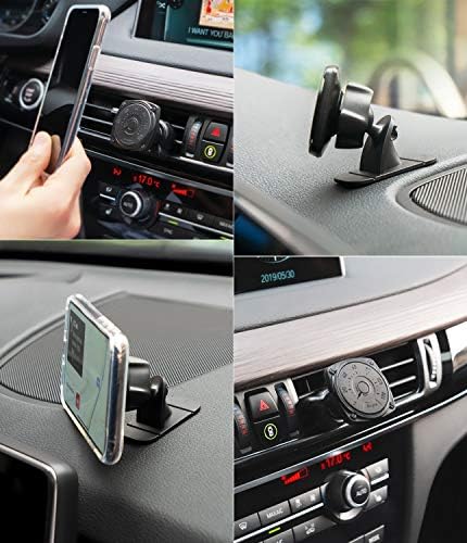 Ringke Power Clip Clip Air Vent Car Tephine Mount Double Knob Space Technology Technology Premium Magnet Universal Dashboard Stand 2 во 1 пакет