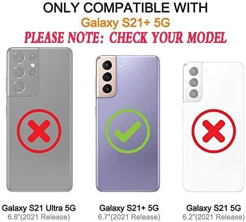 AYMECL За Samsung Galaxy S21 Plus Случај, S21 Плус Случај Со Само Лекување Флексибилен Tpu Заштитник На Екранот [2 Пакет], Двојно Отпорен