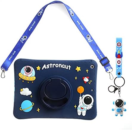 Случај на астронаут за iPad Mini 5 2019/iPad Mini 4 2015 7,9 инчи, 3d Kawaii Симпатична Кул 360 Ротација Kickstand Астронаут Деца Девојки