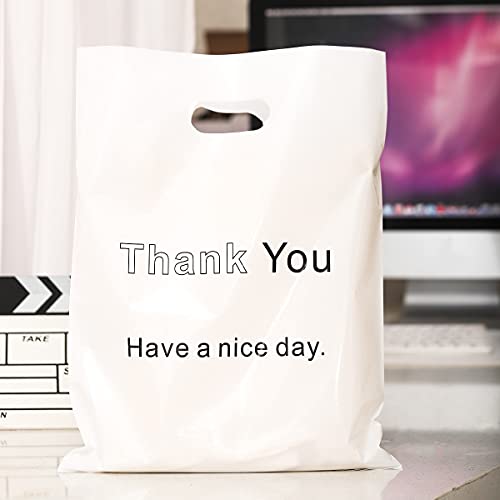 Ви благодарам пластична торба за стока за бизнис, пластична торба за купување со рачка за малопродажба, добра, бутик за облека, умре