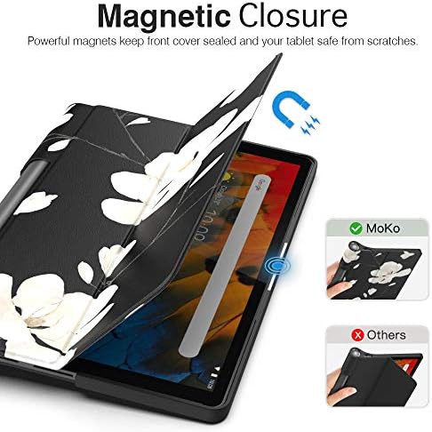 Moko Case Fit Lenovo Yoga Smart Tab 10.1, Ultra лесна тенок паметен обвивка за обвивка за куќиште за паметната таб -таблета Lenovo