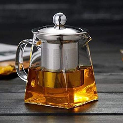 Чај тенџере чајник со инфузир чај садови инфузери за лабава шпорет сад стакло боросиликат чиста мала едноставна пива за пивара - филтер