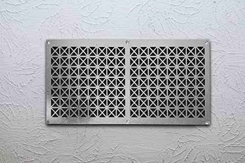 Tjernlund 950-8304 Подмачкувачки вселенски проветрувач на челик, челик дијамантски образец, 18 x 10 екран