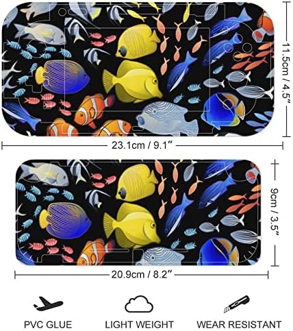 Графички Океан Риба Прекинувач Игра Налепница Убава Шема Целосна Обвивка Кожата Заштитна Филм Налепница Компатибилен Со Прекинувач