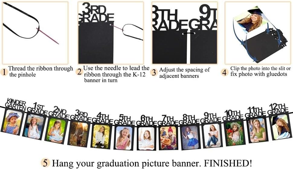Дипломирање Декорации Класа на 2023 Дипломирање Фото Банер 6х8 за Дипломирање Патти Украси 2023 К-12 Фото Дисплеј За Средно Училиште Високи