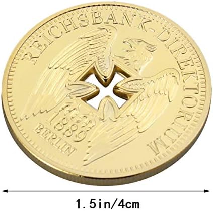Амосфун Германска Империјална Банка Позлатени Комеморативни Монети Германија Крст Орел Предизвици Монета Колекционерски Предмети
