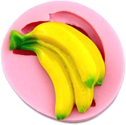 3Д банана силиконска торта мувла за украсување алатки за торта со овошје шеќер конфеитарија чоколаден бонбони сапун калапи FM111