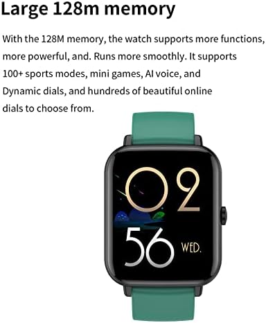 Паметен часовник за iOS Android - SmartWatch со известувања за повик и пораки, монитор за отчукувања на срцето и спиење, педометар