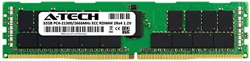 A -Tech 32 GB меморија RAM меморија за Dell Precision Workstation 7920 Кула - DDR4 2666MHz PC4-21300 ECC Регистриран RDIMM 2RX4 1.2V - модул за надградба на единечен сервер