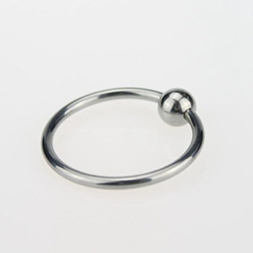 Luoem Silver Cock Rings Rings Не'рѓосувачки челик прстени за ерекција Подобрување на прстените секс играчки 27 мм
