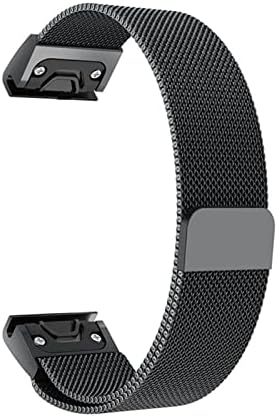 EGSDSE 26 22 20 mm Easy Fit Milanese Loop Watchband Брзо издание за Garmin Fenix ​​7 7x 7s 5x 5 5 5S 3 3HR ForeRunner 935 Magnet Strap Scrist