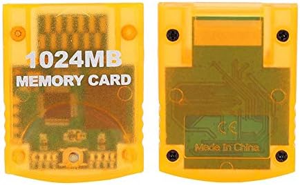 Вграден заштитен прекинувач DIYDEG ABS со голема брзина на големи капацитети 1024MB мемориска картичка, мемориска картичка, за конзола за игри со GameCube Wii GameCube