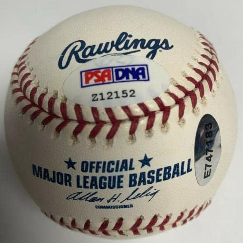 Ерик Гагн потпиша МЛБ Бејзбол PSA Z12152 Dodgers w/натпис „Игра над - автограмирани бејзбол