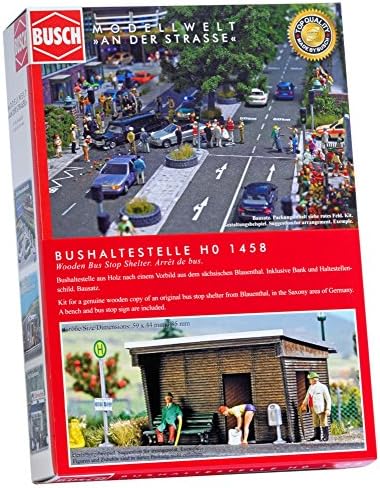 Буш 1458 Дрвена Автобуска Станица Засолниште Хо Структура Скала Модел Структура