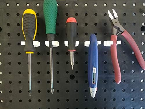 Пластичен држач за алатки за пролетен стил - мулти -боја / количина изберете пакет | Држач за организатор на алатки за гаража за куки за штипки од 1/4 штипки