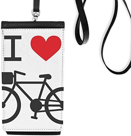 Сакам модел на велосипед со црвено срце, телефонска чанта, виси мобилна торбичка со црн џеб