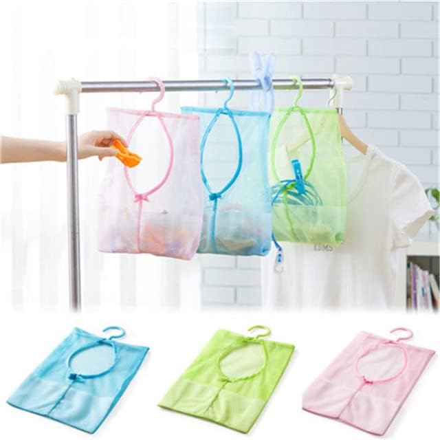 1 парчиња кујна бања облека за складирање сува куклена перница полица решетка торба кука мрежи организирање торби капка испорака