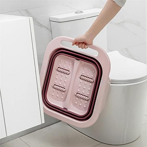 Иолмнг пластична корпа за кофа за нозе Бања Бања Бања за миење садови за миење садови за перење, преносно преклопување