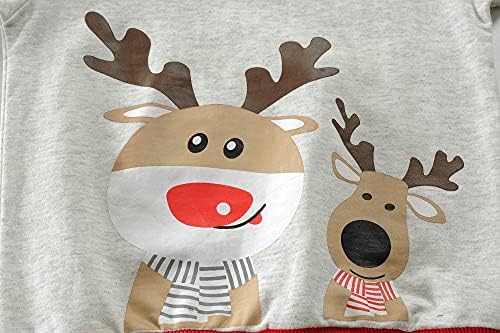 Дете за момчиња маичка за џемпери за џемпери деца Дедо Мраз Дедо Мраз ирвас пулвер со долги ракави врвови Божиќна облека со големина 2-7t