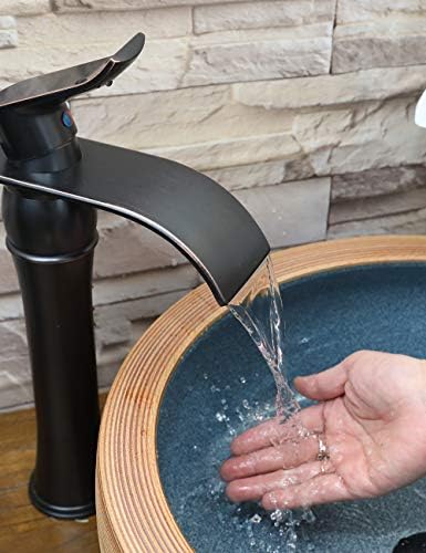 Бања сад за мијалник за миење садови висока масло нанесува бронзен антички единечен водопад со водопад со склопување на мозоци без да