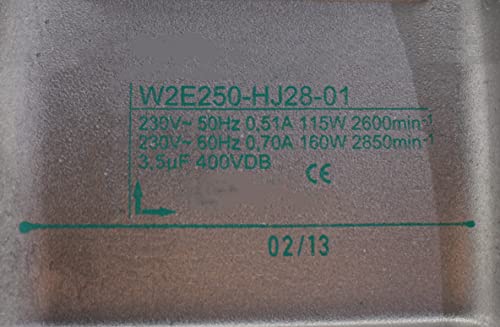 W2E250-HJ28-01 230V 50/60Hz 0,51/0,70A 115/160W 280X280X80MM вентилатор за ладење