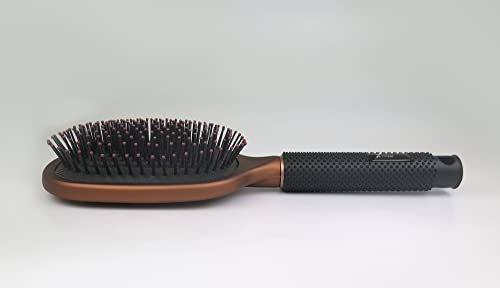Тредони Професионална четка за влакна на лопатка - гумена перница Флексибилна најлонска заби се суши дневно четка за коса