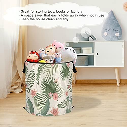 Палми остава цвеќиња, се појавуваат алишта за перење со капакот за преклопување на капакот за складирање на капакот за домашни простории за деца за патувања во хот?