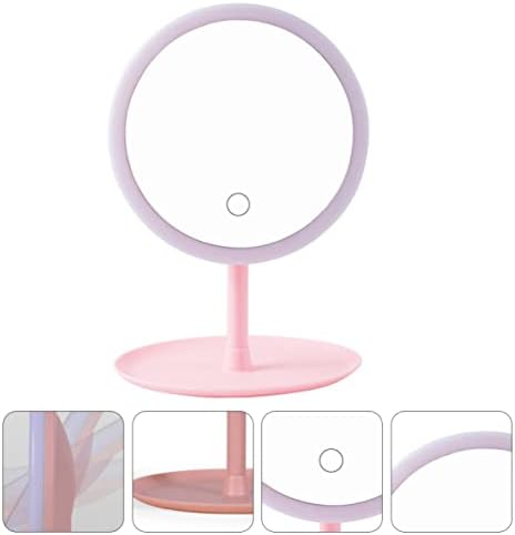 Fomiyes 3PCS се надополнува за жени безжични маса со USB розова употреба за складирање на суета десктоп, лента за облекување, бања и контролна