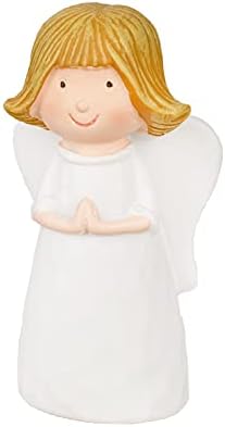 Диксон Серенвитска молитва кремасти бел ангел 1.3 x 6,3 смола Декоративна таблета фигура