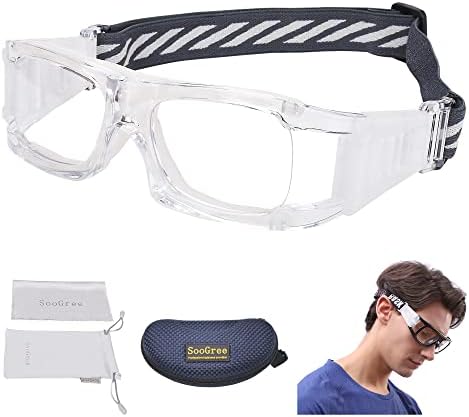 SoOgree Sports Hgggles - Работи за очила за заштита на очила за мажи и жени амортизирање и анти -магла со прилагодлива лента