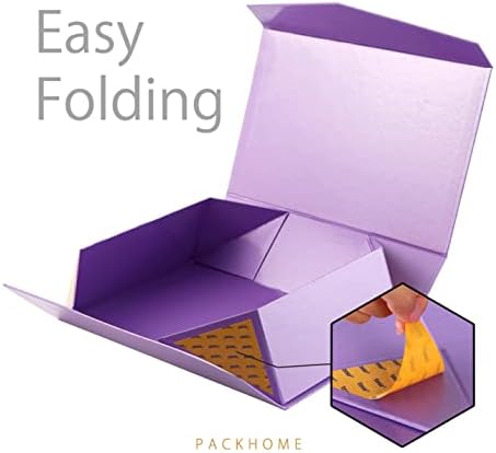 Подарок за подароци PackHome 13.5x9x4.1 инчи, голема кутија за подароци со капакот, кутија за предлози за деверуша, цврста кутија