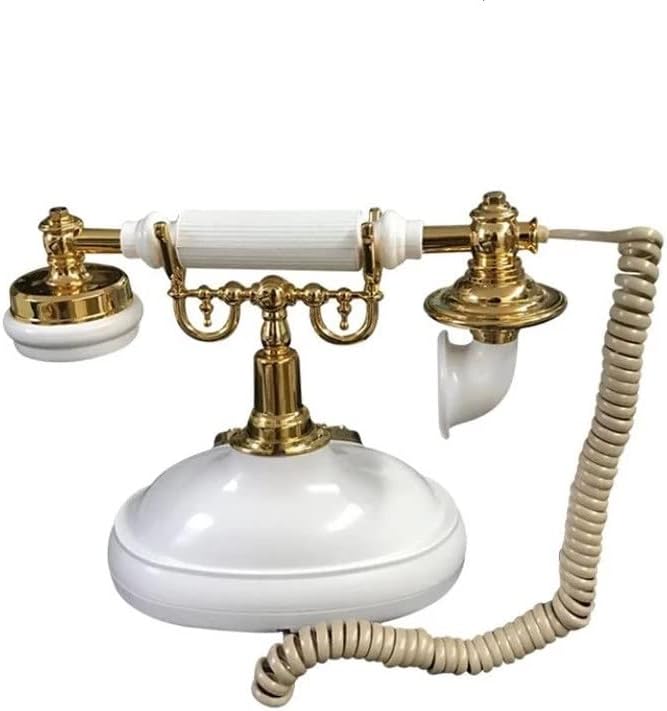 DHTDVD Retro Home Office Antique European Telephone Hotel Lobby Antique Creative Mechanice Bell Fixed Filding
