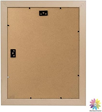 Центар за табли на МБЦ МАТ, бронза од рамка со рамка од 11x14, измешана со 8x10 - бело душек - калено стакло - 2 пакет