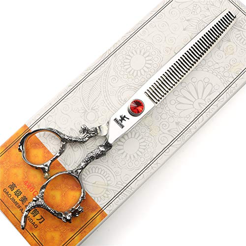 Фомалхаут Фризерски салон професионални фризерски алатки Убава рубин Сребрена висока класа 7-инчен фризерски ножици