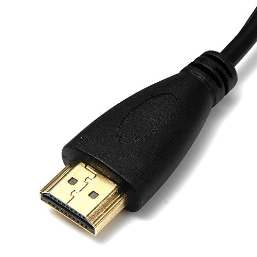 CABLECC десен агол од 90 степени микро HDMI до HDMI машки HDTV кабел 50см за мобилен телефон и таблет