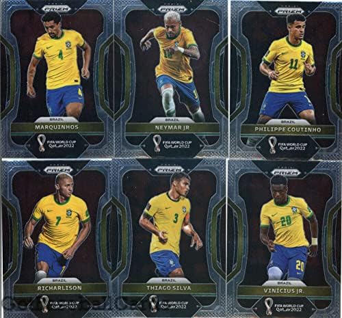 2022 Панини Призм Светски куп Катар Бразил тим од 12 картички: Алисон, Антониј, Бруно Гимараес, Касемиро, Габриел Мартинели, Лукас