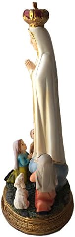 Нашата Дама На Фатима Со Деца Маса Статуа. Католичка Статуа од 8 стоечка Статуа која ја прикажува Богородица Благословена Мајка