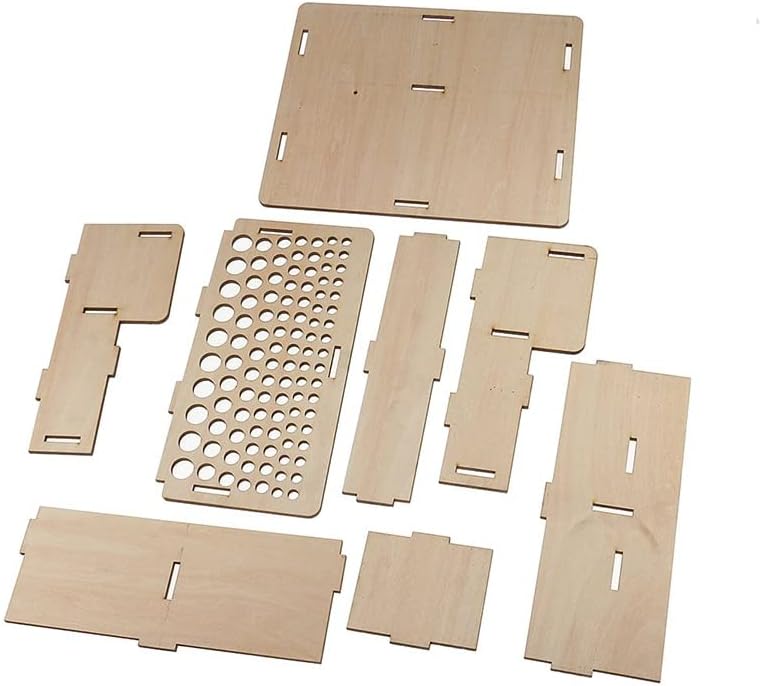 LMDZ дрвена кожа кутија за складирање на алатки за кожни решетки за кожата DIY tamping tooking Tools Tools holder Organizer Stoping -