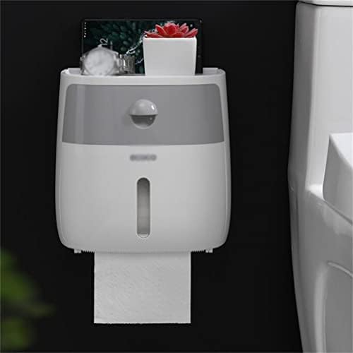 Генигв Двослојна Хартиена Крпа Кутија За Складирање Решетка За Тоалетна Хартија Дома Без Удирање