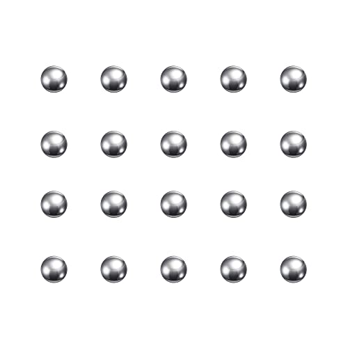 Uxcell 50pcs 5,5 mm 304 топки за лежиште од не'рѓосувачки челик G100 прецизност