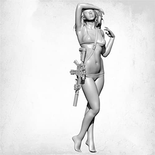 Goodmoel 75mm 1/24 Fantasy Agent Female Warrior смола Комплет за фигури без нијанса и необоени минијатури/CK-3065