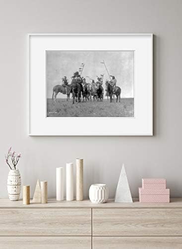 Бесконечни фотографии Фотографија: Воини Атсина | 19 ноември 1908 година | Индиец на коњи | Едвард С. Куртис | Домашен декор