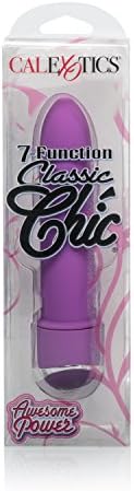 Calexotics 7 -функција Класичен шик мини вибратор - водоотпорни сексуални играчки за парови - возрасни вибрации G Spot Massager - Виолетова