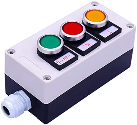 PCGV 22MM 10A 440V 1NO 1NC црвено жолто зелено знак Моментно копче на копчето за прекинувачи на копчето за прекинувачи на копчето за прекинувачи