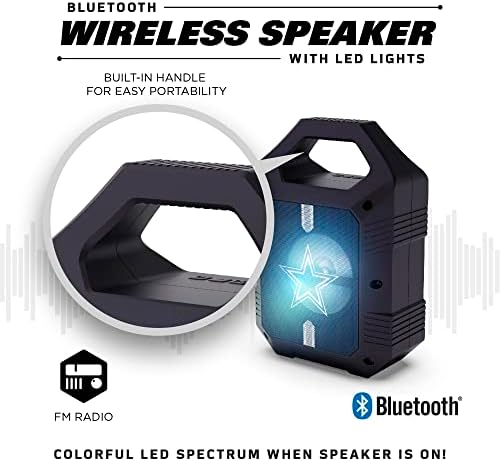 Зголемување на NFL Unisex Shockbox XL безжичен Bluetooth звучник