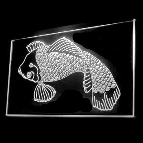 100043 Кои Јапонски Риби Традиционална Продавница За Тетоважи Студио Домашен Декор ДИСПЛЕЈ ПРЕДВОДЕНА Светлина Неонски Знак
