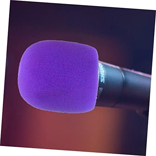 Milisten 10pcs микрофон кутија рачни додатоци за микрофон микрофон микрофон пена покрива ткаенини микрофонски капаци на микрофон