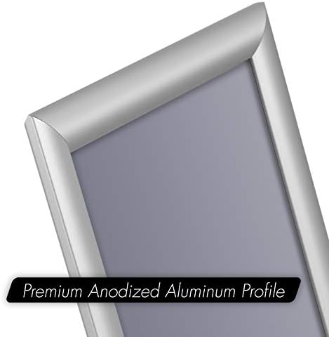 Innovart Aluminum Snap Frame за постер 11 ”x 16”, постери за предно оптоварување со PVC заштитен филм за големина A3, метална слика